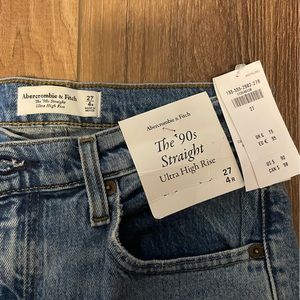 A&F jeans tags still attached